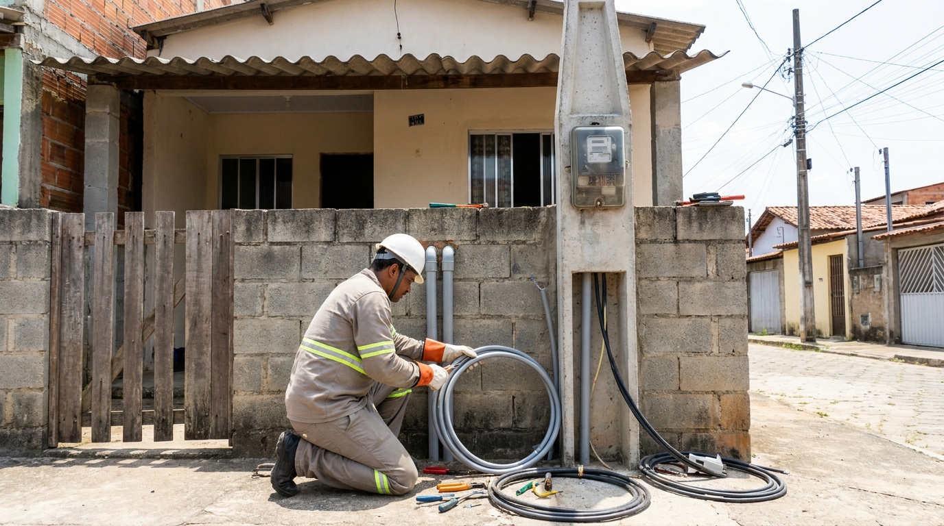 Instalação de Poste Padrão em São Luís‑MA